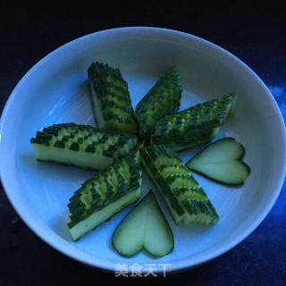 花刀黄瓜的做法步骤：6