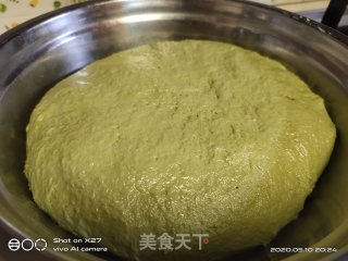 抹茶肉松面包的做法步骤：4
