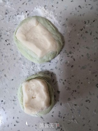 双色豆腐肉包的做法步骤：6