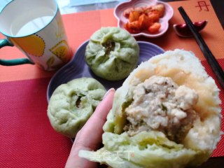 双色豆腐肉包的做法步骤：10
