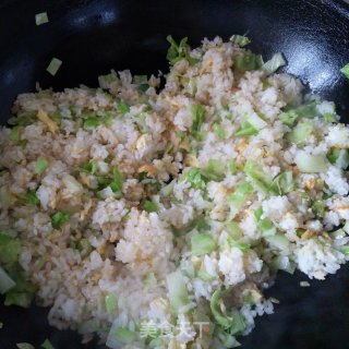 包菜蛋炒饭的做法步骤：5