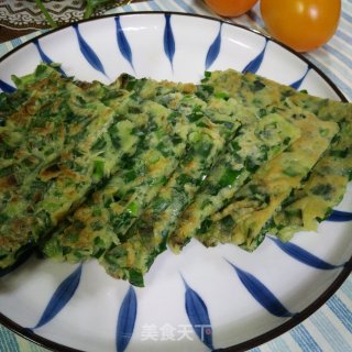 春韭鸡蛋饼的做法步骤：7