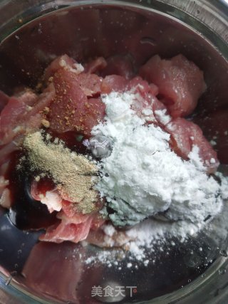 茄子肉片的做法步骤：3