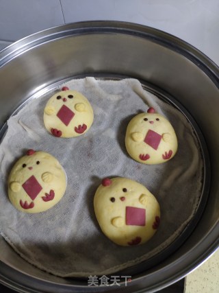 小鸡仔豆包的做法步骤：17