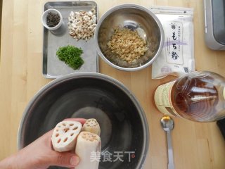 莲藕丸子的做法步骤：1
