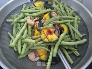 窝瓜烧豆角的做法步骤：5