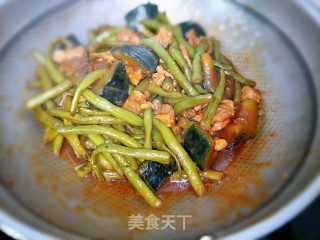窝瓜烧豆角的做法步骤：7