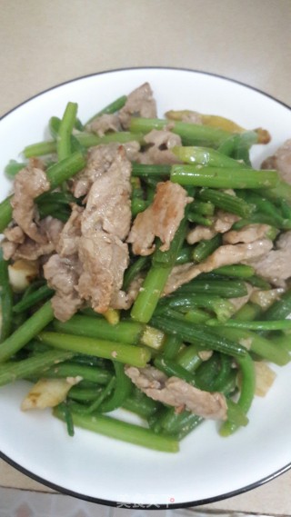 瘦肉炒南瓜苗的做法步骤：9
