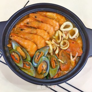 咖喱海鲜锅的做法步骤：14