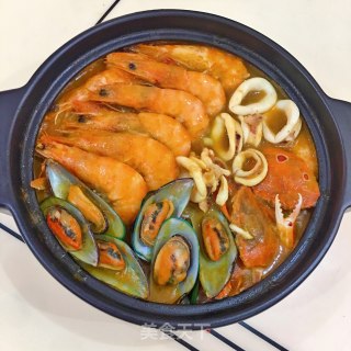 咖喱海鲜锅的做法步骤：15