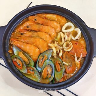 咖喱海鲜锅的做法步骤：16
