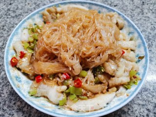 龙利鱼蒸粉丝的做法步骤：12