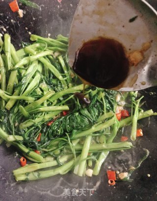 腐乳炒通菜的做法步骤：5