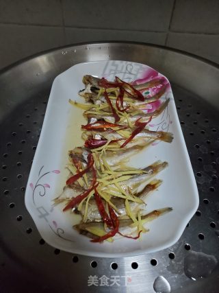 蒸小黄鱼干的做法步骤：6