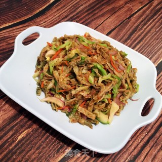 黑胡椒时蔬炒饼的做法步骤：10