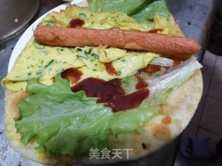 鸡蛋灌饼的做法步骤：14