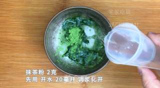 抹茶蜂蜜柠檬冰饮，酸酸甜甜透心凉，带来夏日里的一抹抹小清新。的做法步骤：5