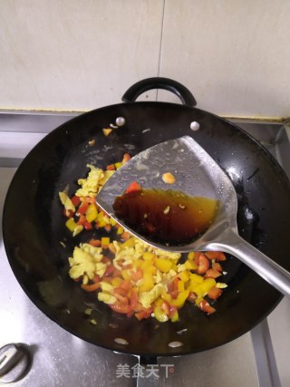 彩椒炒鸡蛋的做法步骤：10