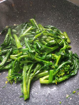 炒迟菜心的做法步骤：3