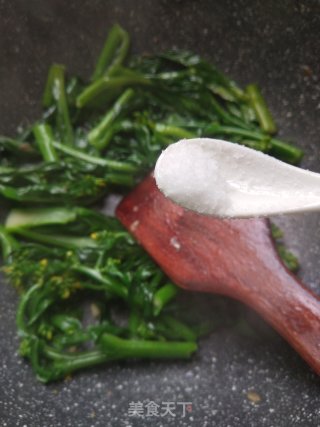 炒迟菜心的做法步骤：4