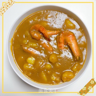 咖喱土豆黑虎虾的做法步骤：10