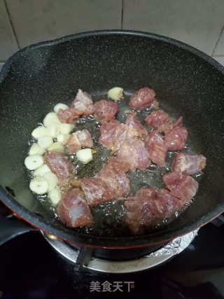 蒜子牛肉粒的做法步骤：5