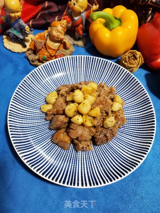 蒜子牛肉粒的做法步骤：9