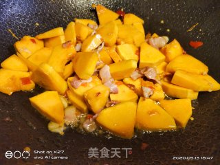 剁椒焖南瓜的做法步骤：5