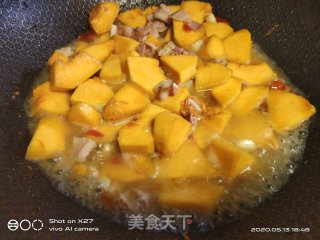 剁椒焖南瓜的做法步骤：6