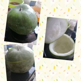 原汁冬瓜盅的做法步骤：1