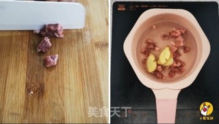 小鹿优鲜-荷兰豆牛肉鸡蛋羹的做法步骤：2