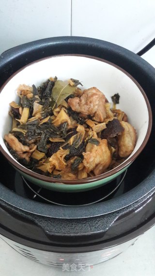 菜干焖肉的做法步骤：12
