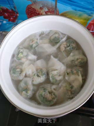 骨汤猪肉韭菜馄饨的做法步骤：10
