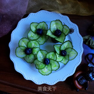 黄瓜花儿朵朵开的做法步骤：9