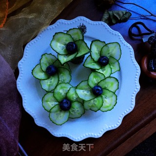 黄瓜花儿朵朵开的做法步骤：10