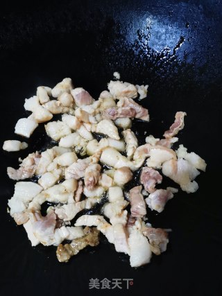 蒜苔炒肉的做法步骤：3