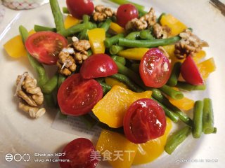 豆角拌鸡胸肉水果沙拉的做法步骤：4