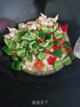 滑炒鸡胸肉的做法步骤：10