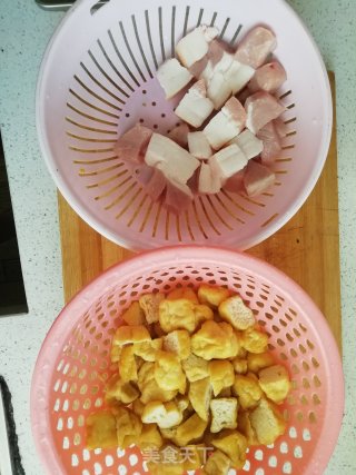 豆腐包烧肉的做法步骤：2