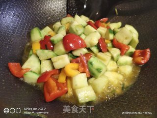 牛肉炒黄瓜的做法步骤：6