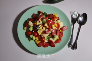 面包火腿沙拉的做法步骤：5