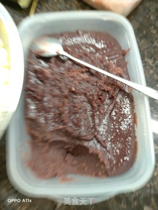 红豆沙碱水粽的做法步骤：2