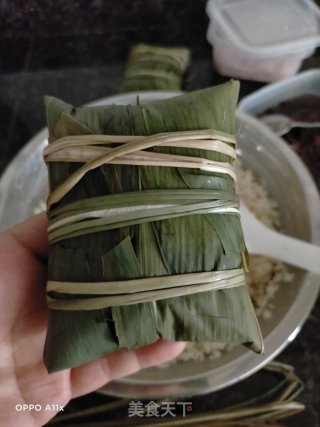 红豆沙碱水粽的做法步骤：5