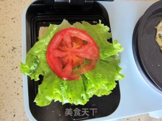 早餐组合三明治蔬菜的做法步骤：5