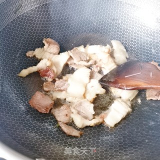 肉炒空心菜梗的做法步骤：4