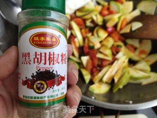番茄西葫芦的做法步骤：8