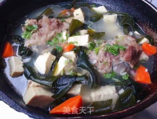 海带豆腐筒骨汤#肉类#的做法步骤：10
