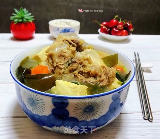 海带豆腐筒骨汤#肉类#的做法步骤：12