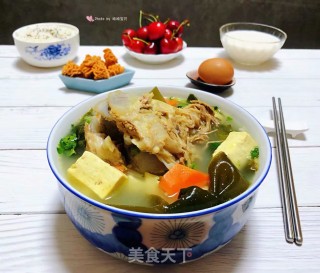 海带豆腐筒骨汤#肉类#的做法步骤：15