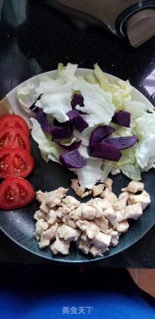 鸡胸肉紫薯沙拉的做法步骤：10
